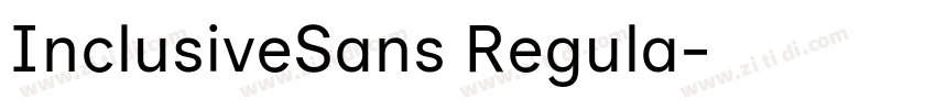 InclusiveSans Regula字体转换